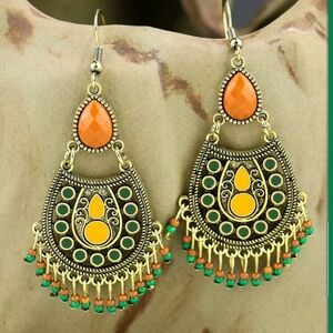 🆕️Bohemian Bead Tassel  Earrings